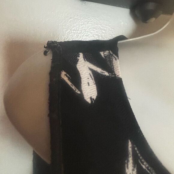 Demoiselle Lou y2k color block Jean patch logo floral dress rare multimedia - Picture 4 of 8